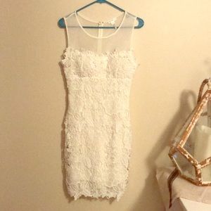 Lace white dress